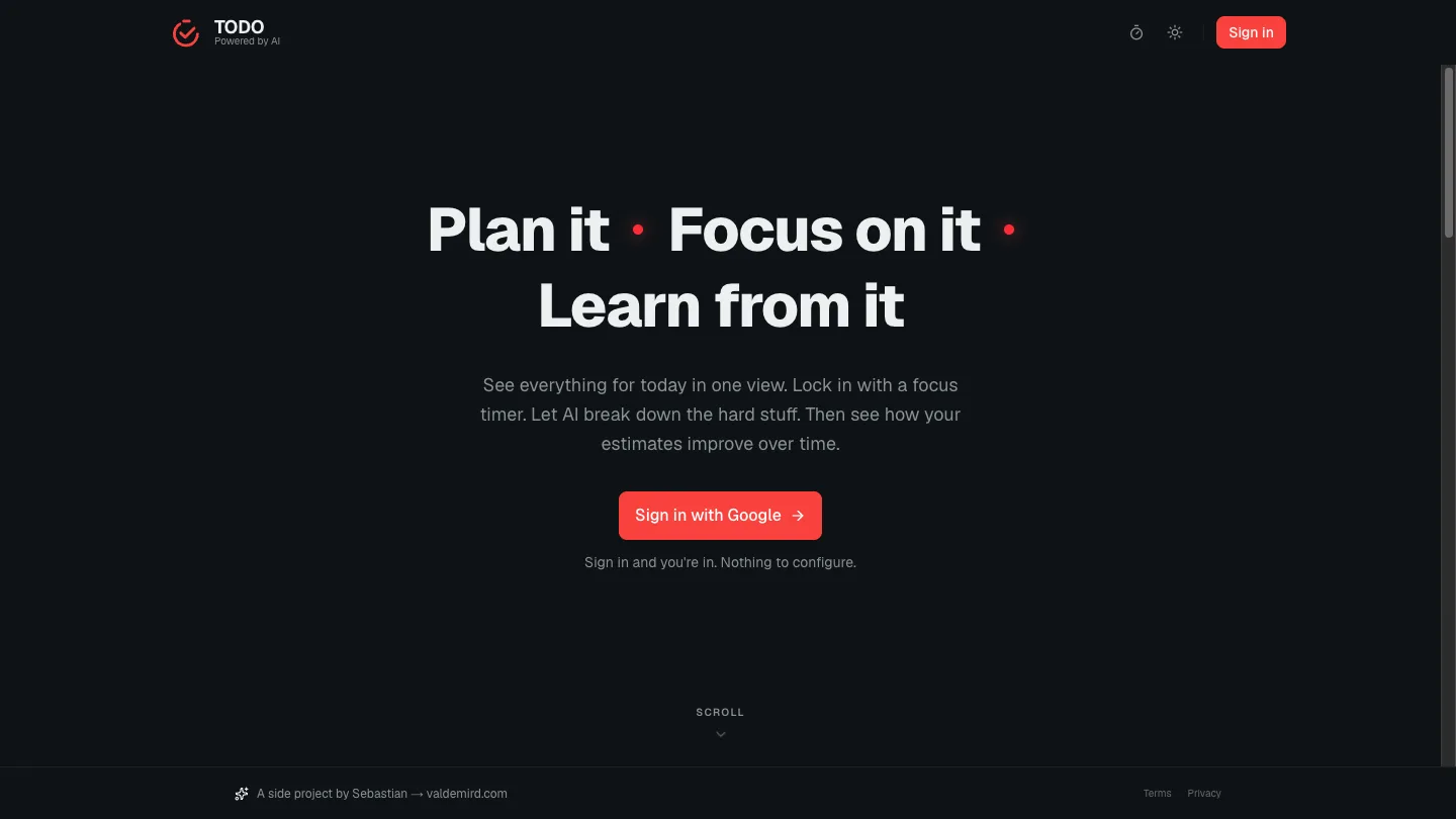 Preview of Todo App